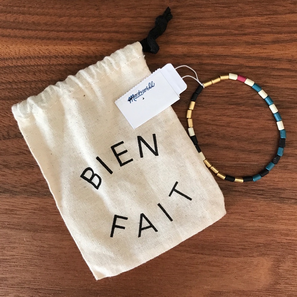 Bien Fait Madewell Stretch Beaded Bracelet w/ Bag